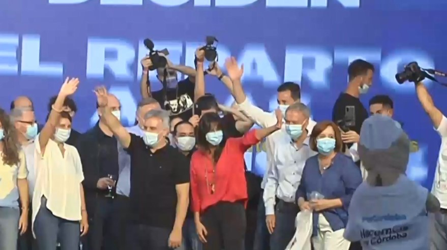 Cierre de campaña de Hacemos por Córdoba en la capital de la provincia